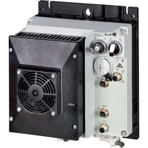 Speed controllers, 8.5 A, 4 kW, Sensor input 4, 230/277 V AC, AS-Interface®, S-7.4 for 31 modules, HAN Q4/2, STO (Safe Torque Off), with fan image 10