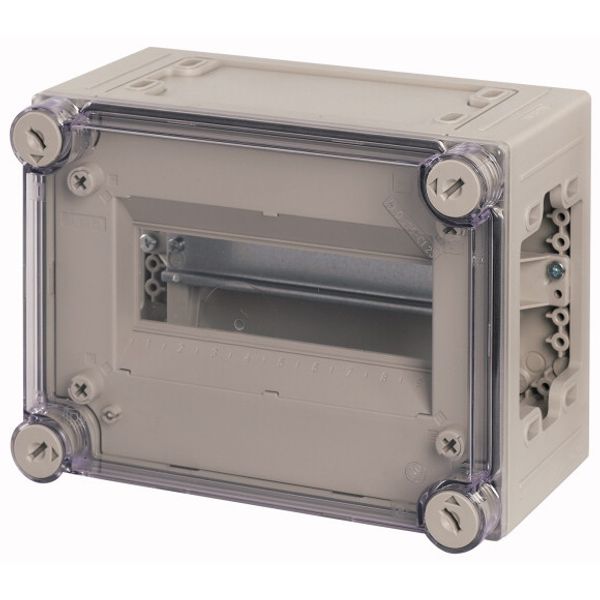 MCB enclosure, IP65, mounting rail vertical, HxWxD=250x187.5x150mm image 1