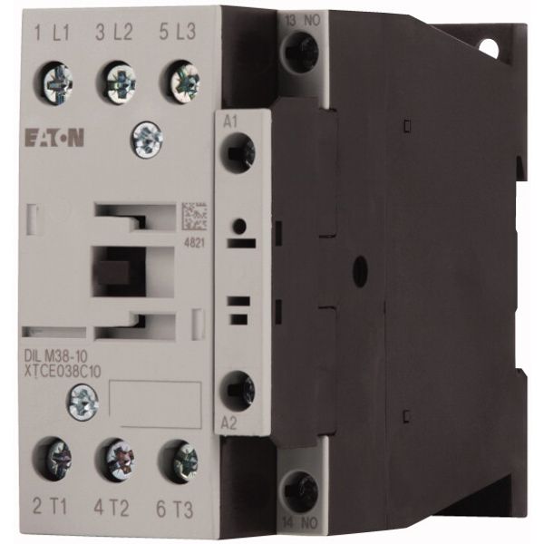 Contactor, 3 pole, 380 V 400 V 18.5 kW, 1 N/O, 220 V 50 Hz, 240 V 60 Hz, AC operation, Screw terminals image 3