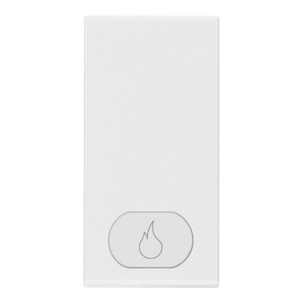 Button 1M flame symbol white image 1