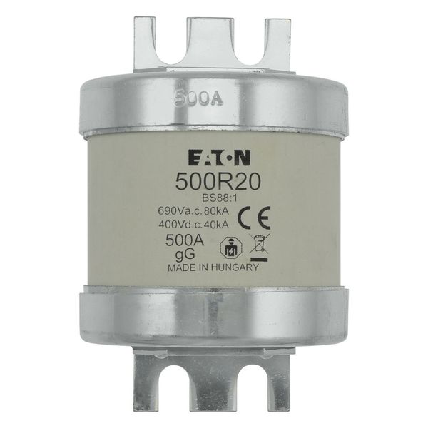 Fuse-link, low voltage, 500 A, AC 660 V, BS88, 74 x 112 mm, gL/gG, BS image 16