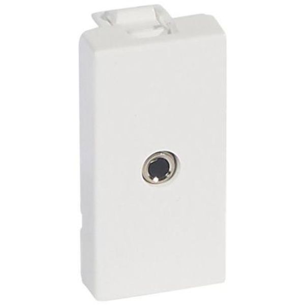 Arteor™ - 3.5mm Jack socket - solder connection - 1 module - White image 1