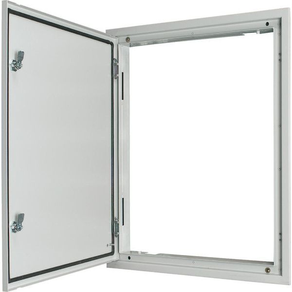 3-component flush-mounting door frame with door, rotary lever, IP54, HxW=1760x600mm image 2