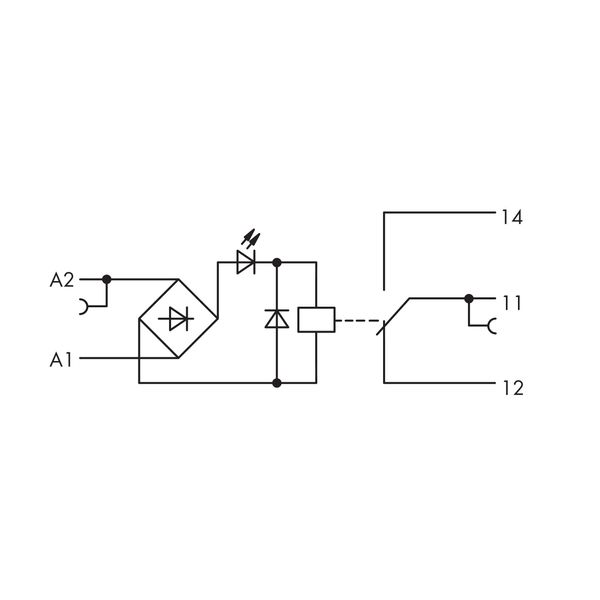 Relay module Nominal input voltage: 48 V AC/DC 1 changeover contact gr image 6