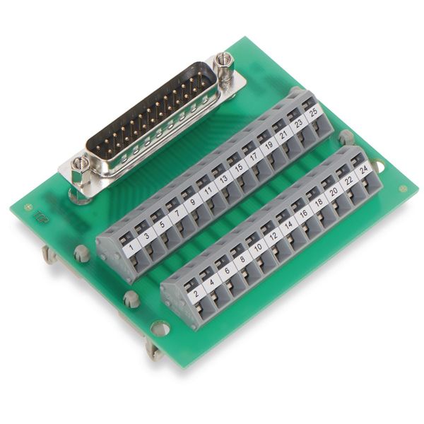 Interface module with solder pin Male connector image 1