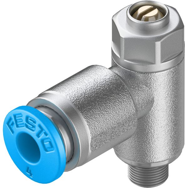 GRLA-M5-QS-4-D One-way flow control valve image 1