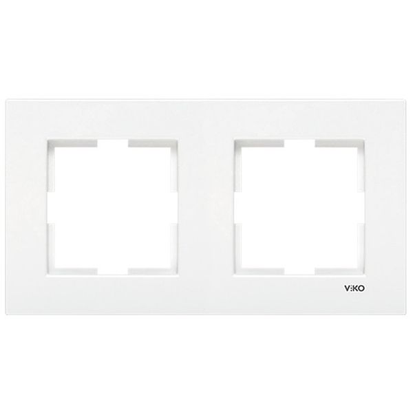Karre Accessory White Two Gang Frame image 1