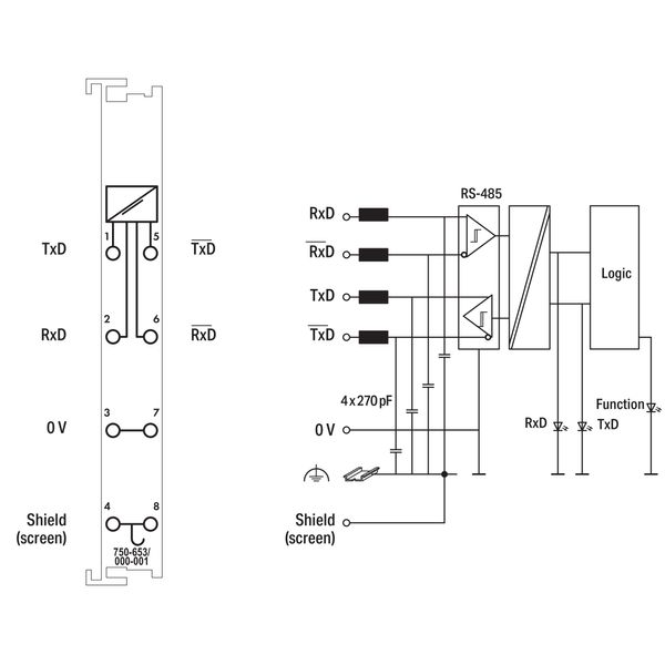 RS-485 Serial Interface 9600 baud Even light gray image 5