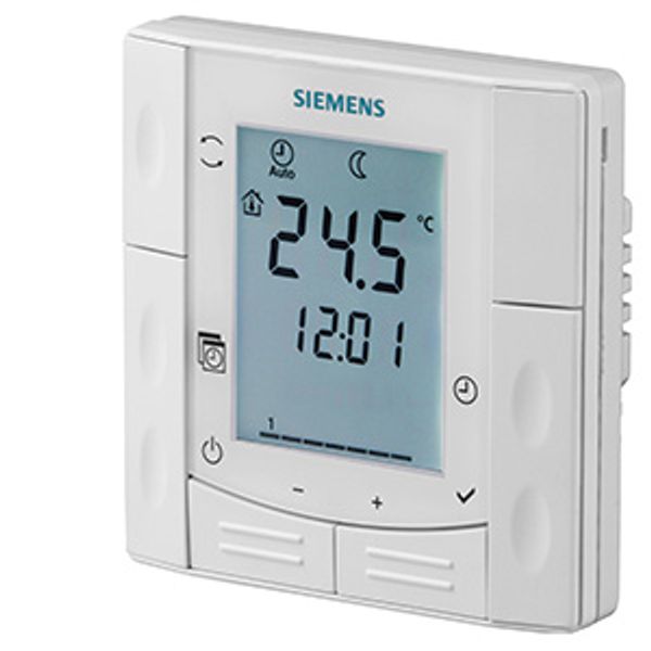 RDE410/EH - Flush-mount room thermostats with auto timer image 1