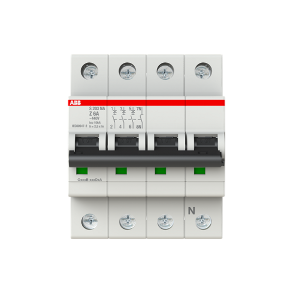 S203-D40NA Miniature Circuit Breaker - 3+NP - D - 40 A image 3