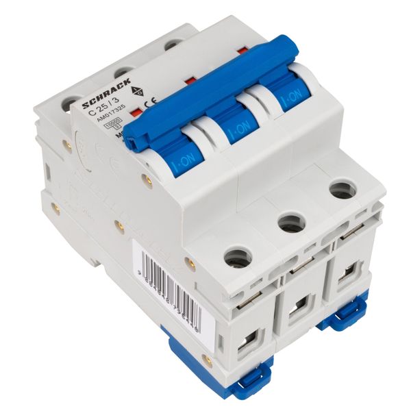 Miniature Circuit Breaker (MCB) AMPARO 10kA, C 25A, 3-pole image 3