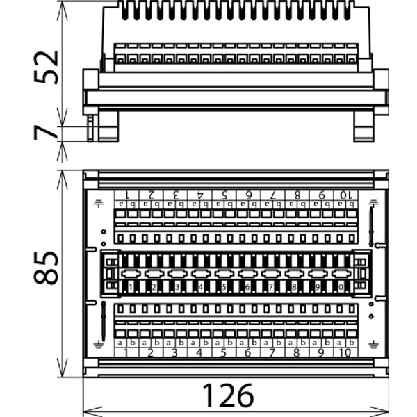 Disconnect. block/routing module for DEHNrapid LSA technology 2 image 2