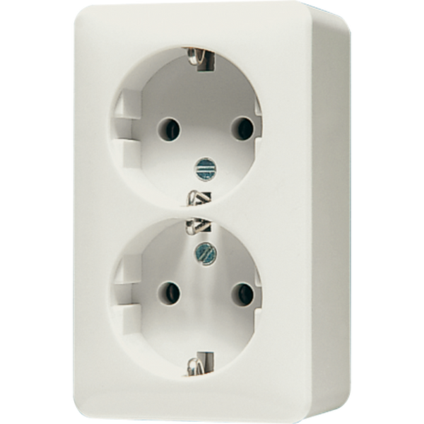 SCHUKO® socket, 47 mm high 6020A image 2