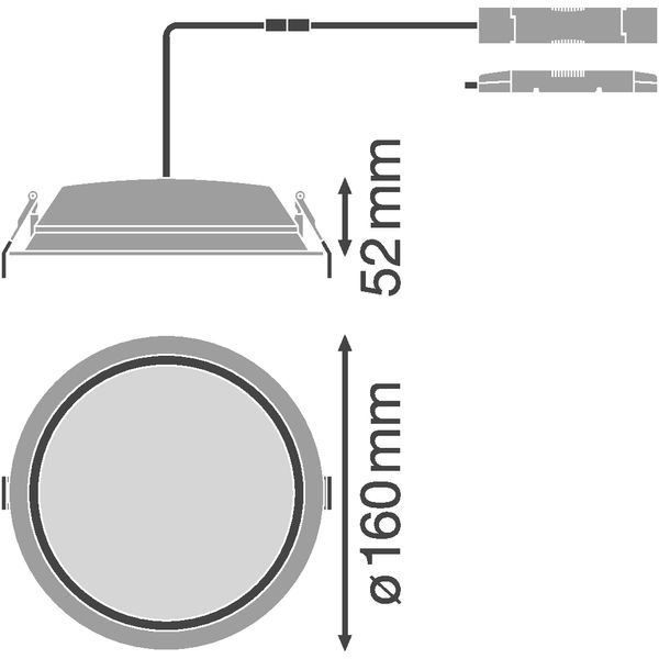 DOWNLIGHT ALU DALI 150 14 W 4000 K IP44/IP20 WT image 3