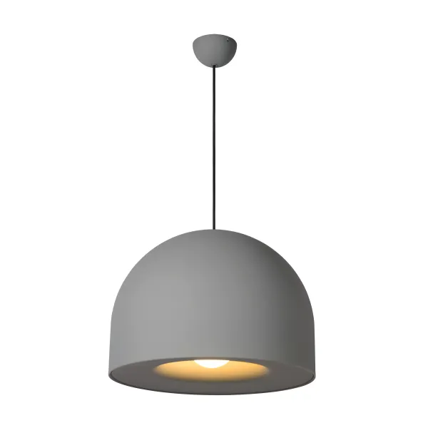 Lucide AKRON - Pendant light - Ø 50 cm - 1xE27 - Grey image 1