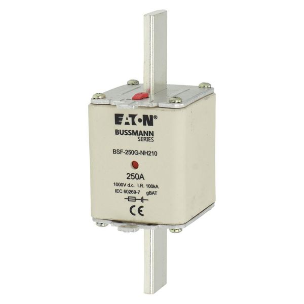 Fuse-link, high speed, 250 A, DC 1000 V, NH2, 54 x 61 x 150 mm, gBat, IEC, blade connection image 17