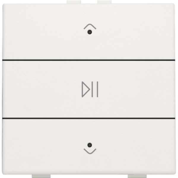 Single audio control with LEDs for Niko Home Control, white image 2