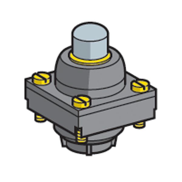 Limit switch head, Limit switches XC Standard, ZCKD, metal end plunger image 1