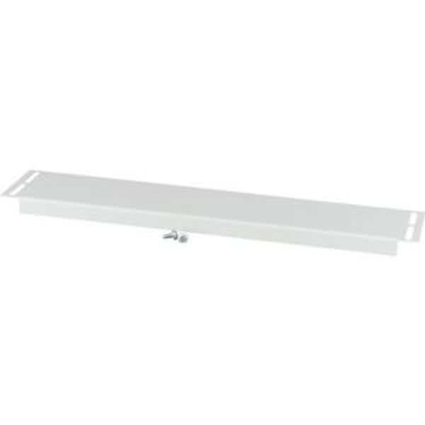 Bottom/Top coverstrip 110mm long, blind, IP20, for 800mm Sectionwidth, grey image 2