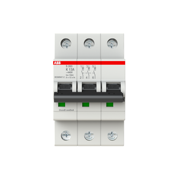 S203-K13 Miniature Circuit Breaker - 3P - K - 13 A image 5