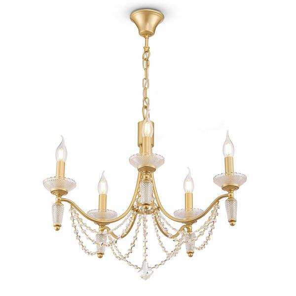 Elegant Zoe Chandelier Gold image 1