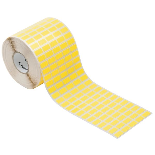 Device marking, Self-adhesive, 17 mm, Cotton fabric, yellow image 1