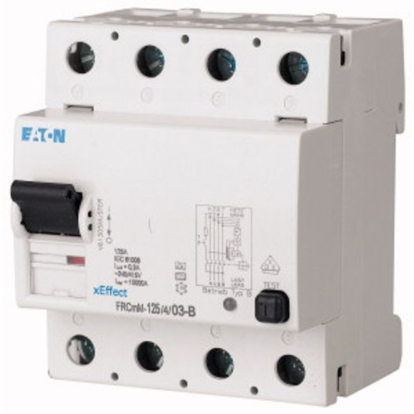 Residual current circuit-breaker, all-current sensitive, 125 A, 4p, 30 mA, type B image 1