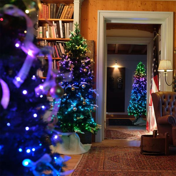 7FT Regal Tree (540 Twinkly app-controlled RGB LED lights), Plug C image 3