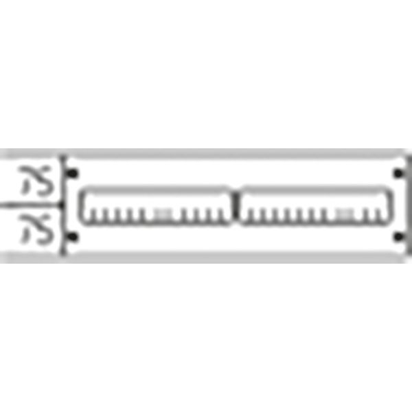 AG21G Cover, Field Width: 2, 150 mm x 500 mm x 26.5 mm, IP2XC image 1