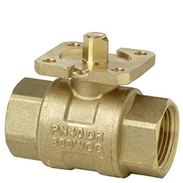 VAI60.25-22 - 2-port ball valve, internally threaded, PN40, DN25, kvs 22 image 1