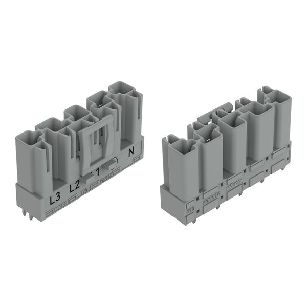 Plug for PCBs straight 5-pole gray image 1