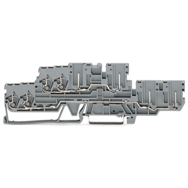 2-conductor/2-pin, double-deck carrier terminal block Through/through image 1