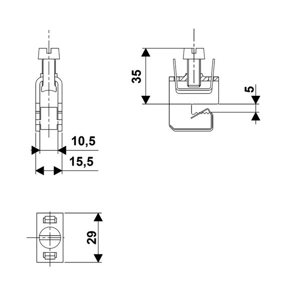 Universal conductor terminal 4-35mm² / 5mm image 2