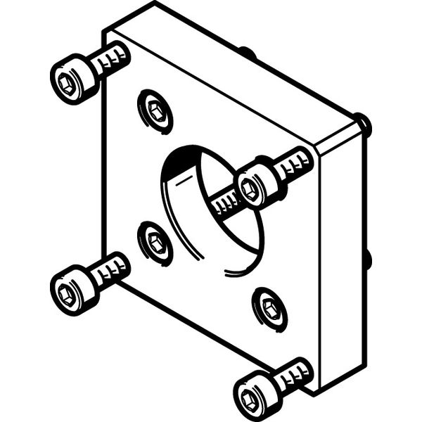 EAMF-A-28B-40A Motor flange image 1