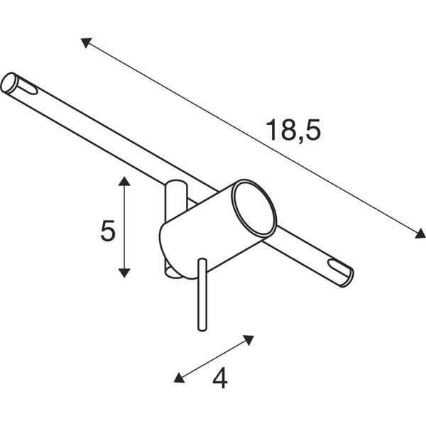 SYROS, cable luminaire for TENSEO, QR-C51, chrome image 4