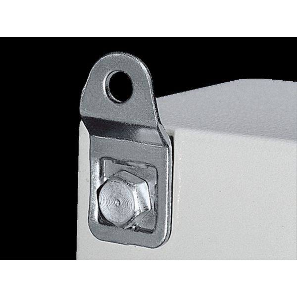 AX Wall mounting bracket for AX plastic, RAL 9011 image 1