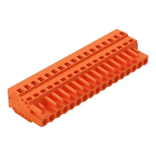 1-conductor female connector CAGE CLAMP® 2.5 mm² orange image 1