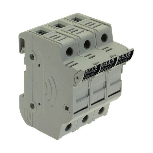 Fuse-holder, LV, 30 A, AC 600 V, 10 x 38 mm, CC, 3P, UL, DIN rail mount image 11