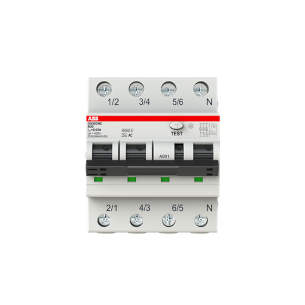 DS203NC C25 AC30 Residual Current Circuit Breaker with Overcurrent Protection image 6