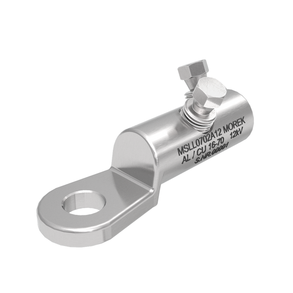 MSLL70 Al/Cu 16-70mm² 12kV 2xAluminum screw SB cable lug M12 image 1