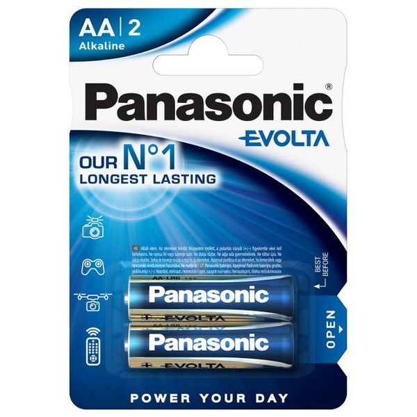 PANASONIC Evolta Alkaline LR6 AA BL2 image 1