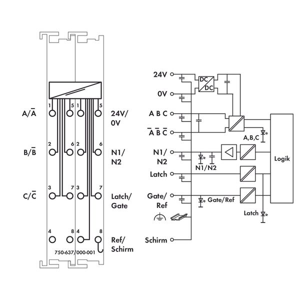 Incremental encoder interface 24 VDC Differential input light gray image 4