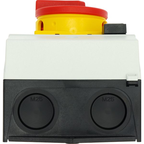 SUVA safety switches, T3, 32 A, surface mounting, 2 N/O, 2 N/C, Emergency switching off function, with warning label „safety switch”, Indicator light image 21