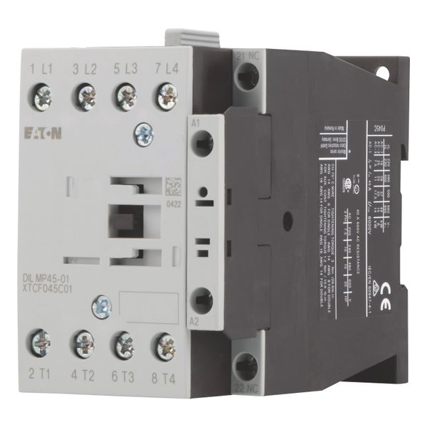 Contactor, 4 pole, 45 A, 1 NC, 230 V 50 Hz, 240 V 60 Hz, AC operation image 10