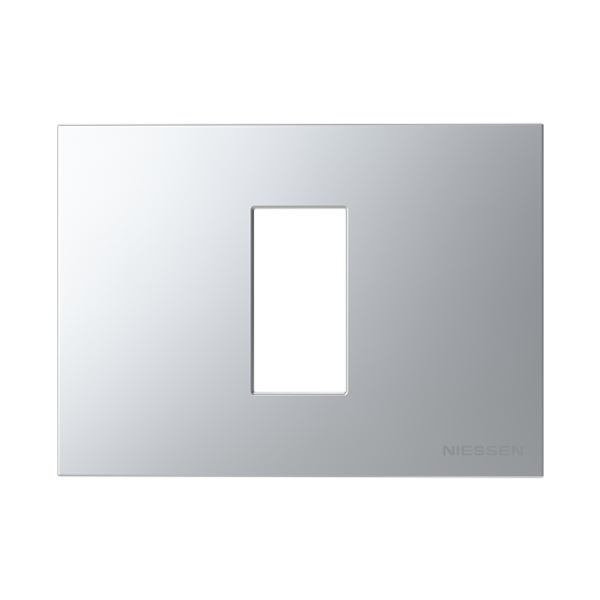 N2471 PL Frame 1 module 1gang Silver - Zenit image 1