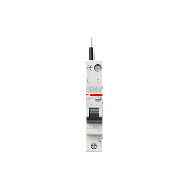 DSE201 C10 AC100 - N Black Residual Current Circuit Breaker with Overcurrent Protection image 3