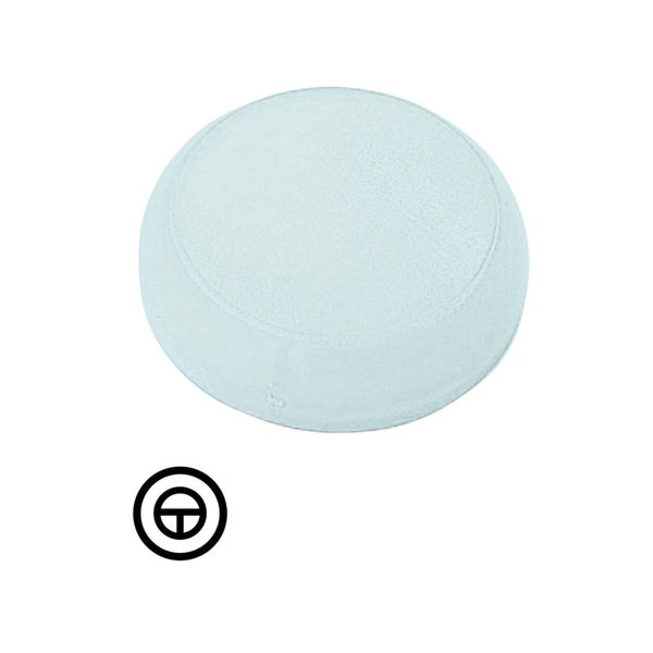 Lens, indicator light white, flush, inching symbol image 3