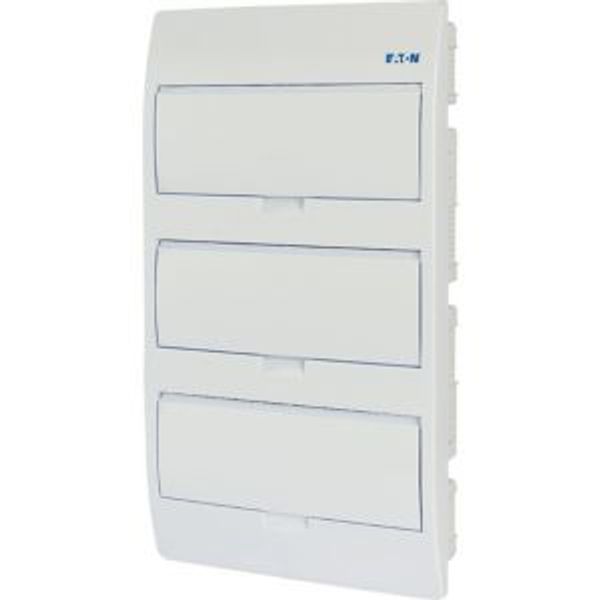 ECO Compact distribution board, flush mounting, 3-rows, 12 MU, IP40 image 4