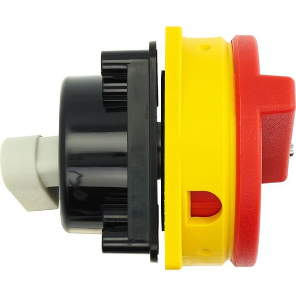 Handle, red/yellow, lockable, for metal shaft, for padlock, for P1 image 22