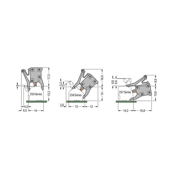 Test plug adapter suitable for 255, 256, 257 Series PCB terminal block image 1